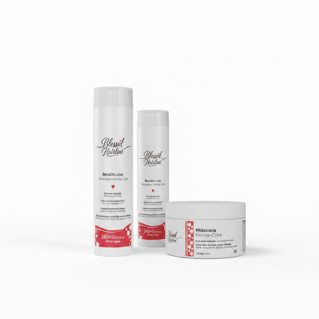 Kit Home Care Bendito Liso - Blessed Hairline