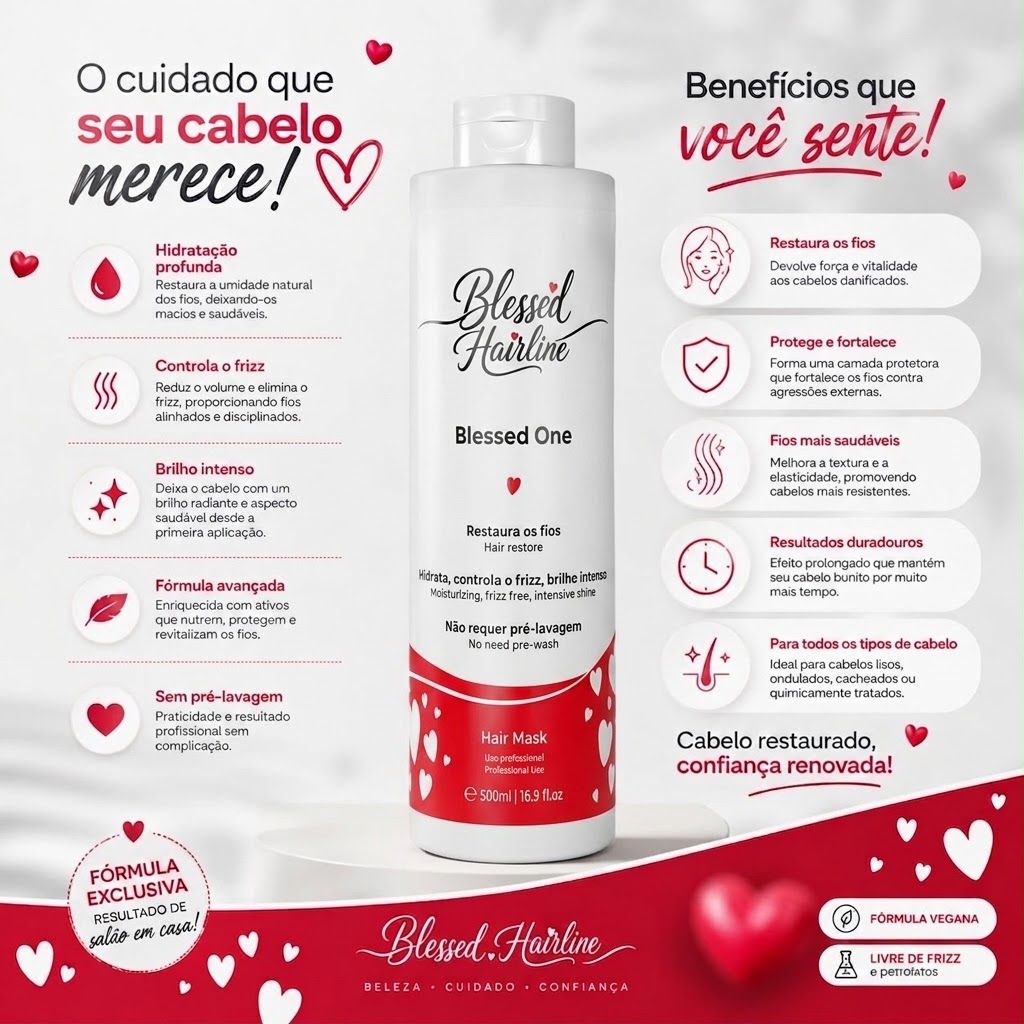 Blessed Hairline Hair Mask - 500ml - Progressiva Orgânica