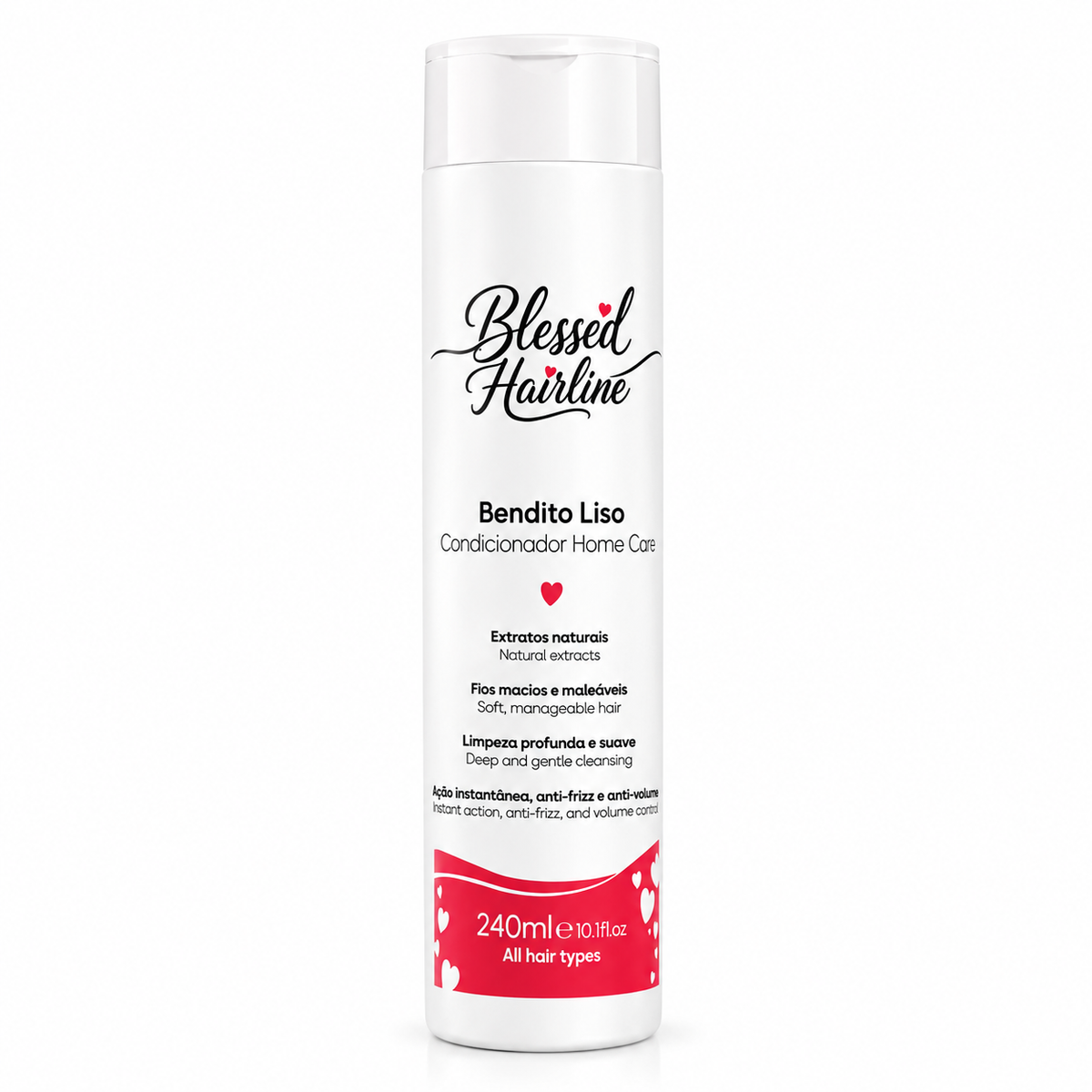 Condicionador Capilar Blessed Hairline Bendito Liso Home Care Pós-Progressiva 240ml