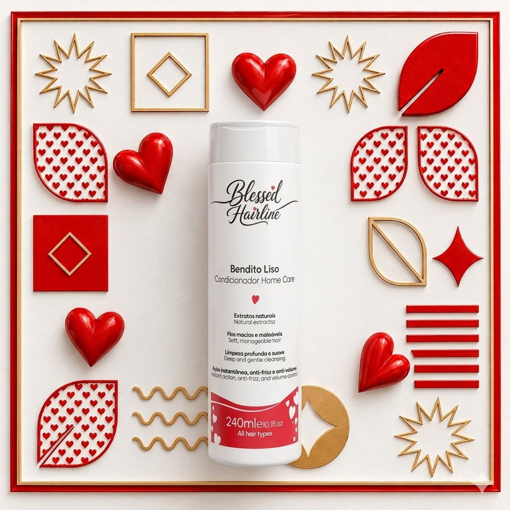Condicionador Capilar Blessed Hairline Bendito Liso Home Care Pós-Progressiva 240ml