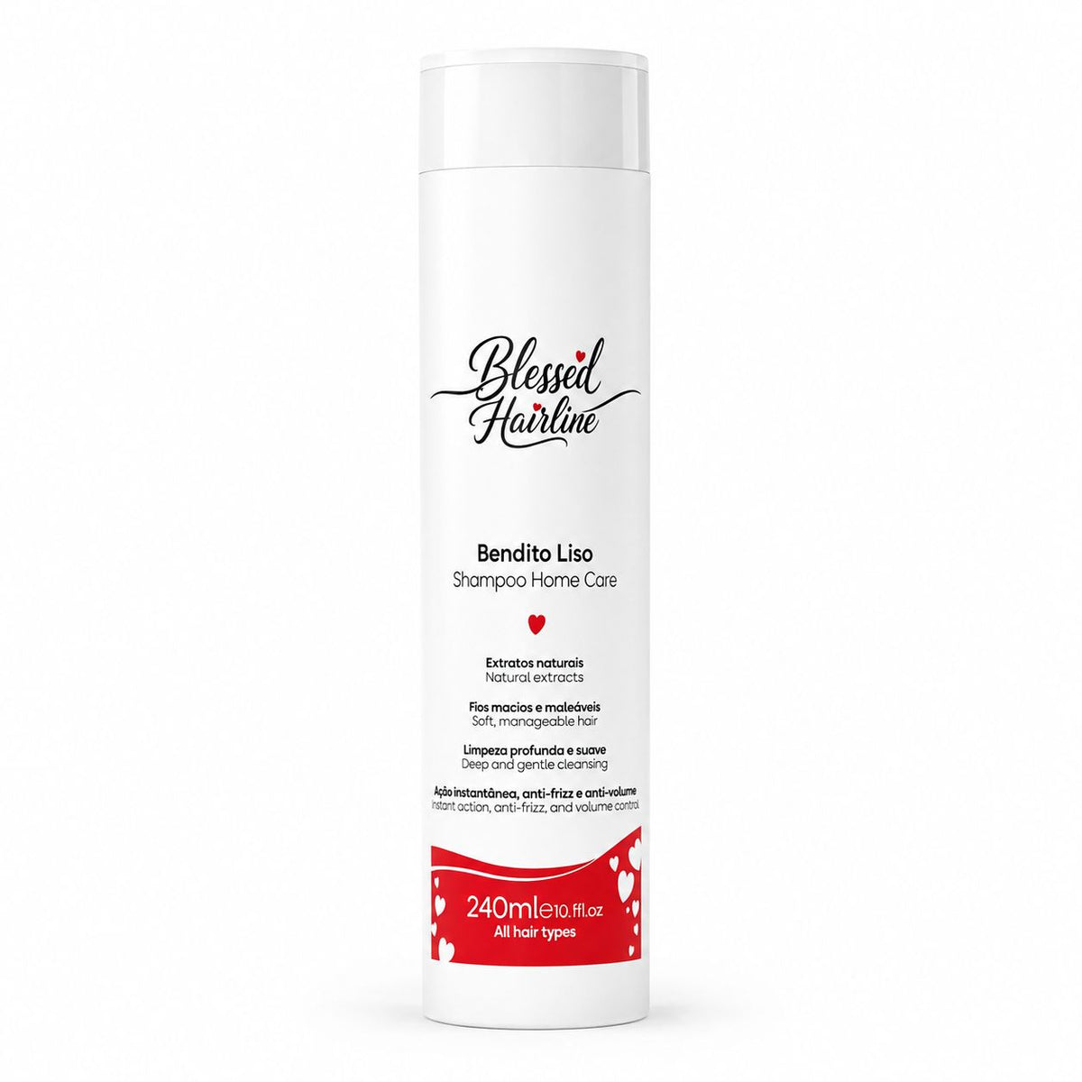 Shampoo Capilar Blessed Hairline Bendito Liso Home Care Pós-Progressiva 240ml